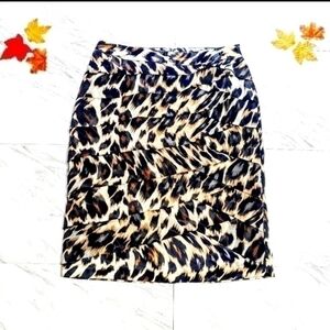 Tiered animal Print skirt